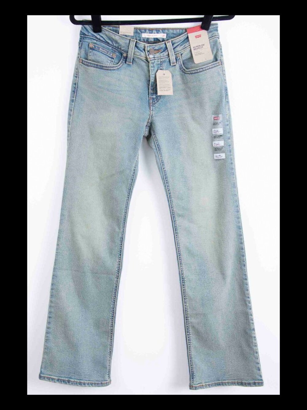Levis Womens Blue Superlow Low-Rise Bootcut Jeans Size 27 NWT